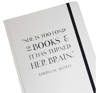 notebook alcott quote books