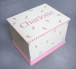 Anne Taylor Designs Rosebuds Keepsake Box