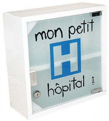 'Mon Petit Hopital' Lockable Medicine Cabinet - The Holding Company - £45.00
