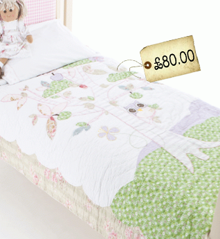 owl woodland quilt cover