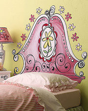Wall Word Girly Headboard