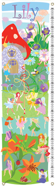 Personalised Flower Fairies Height Chart from Art Adventure