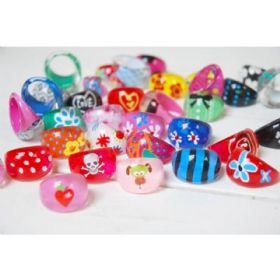 Ella James Bubblegum Party Bag Rings