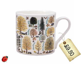 autumn trees mug
