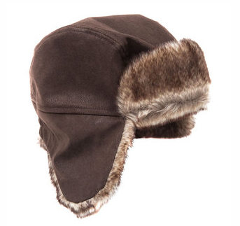 Brown Fur Chapka Hat from Bibaloo