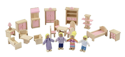 wooden dolls house furniture