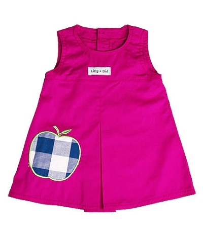 Lilly and Sid Pink Pinafore Dress with Pants at Baby Bebe Boutique