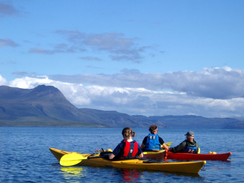 family sea kayaking scotland