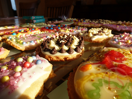 easter egg biscuits in sun 2