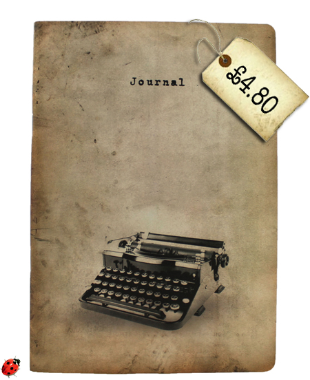 vintage typewriter journal
