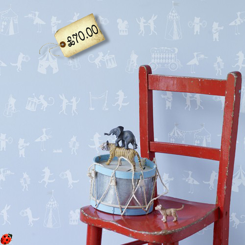 vintage animal nursery wallpaper