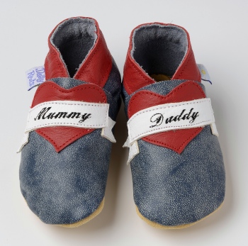 Daisy Roots Soft Leather Shoes Mummy & Daddy Scroll