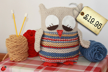 learn to knit owl kit