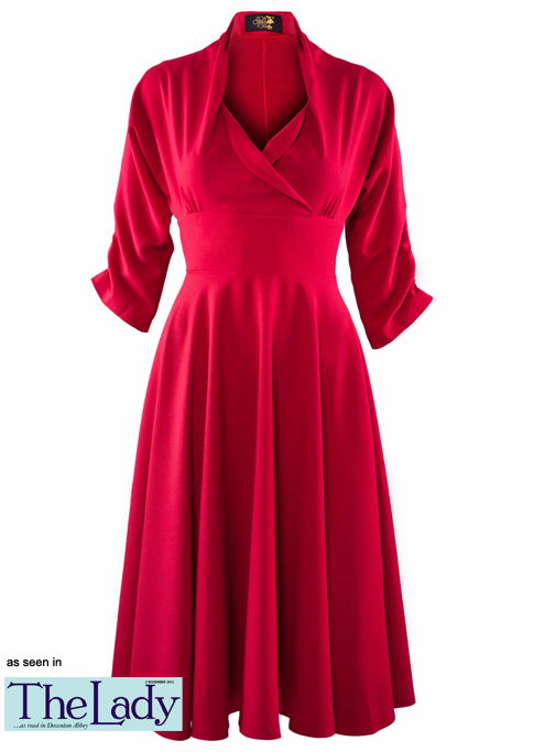 1950s wrap circle dress