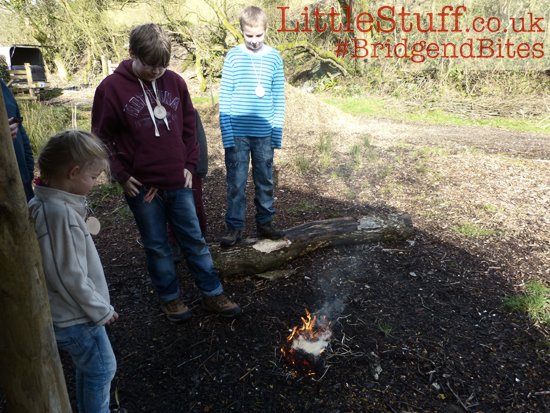 There goes fire number one. On the ground. But note how we all stand around and admire it...