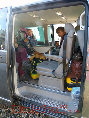 VW Caravelle Road Trip family packing