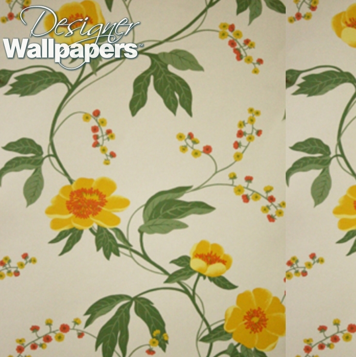 Ninfa Imperia yellow flower wallpaper designer