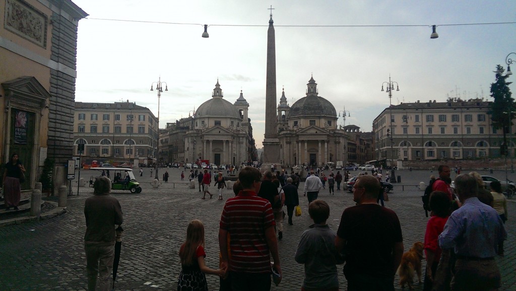 The Piazza Del Popolo - the site that greets you when you emerge from the train station. Talk about shouting "you're in ROME!"