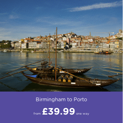 cheap flights to porto form birmingham