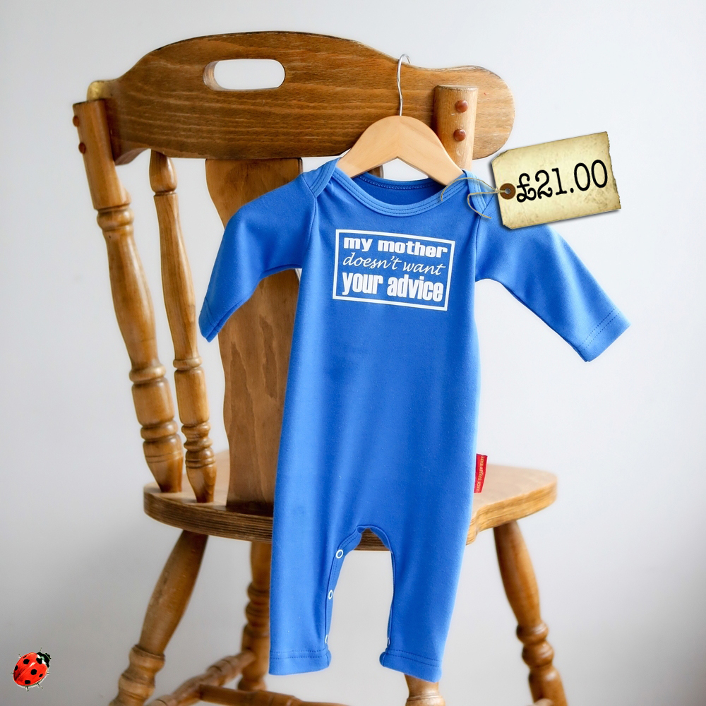 mother doesn't want advice babygrow romper sleepsuit
