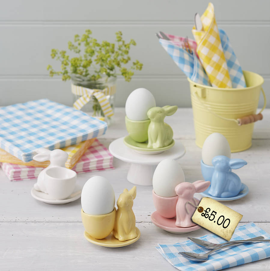 pretty bunny eggcups