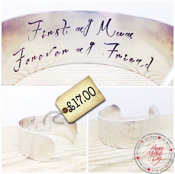 cuff bracelet with mother message