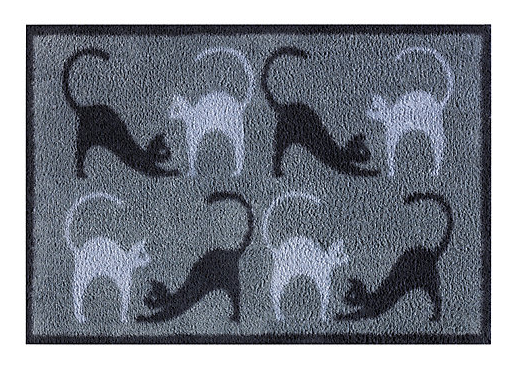 turtle mat with cats