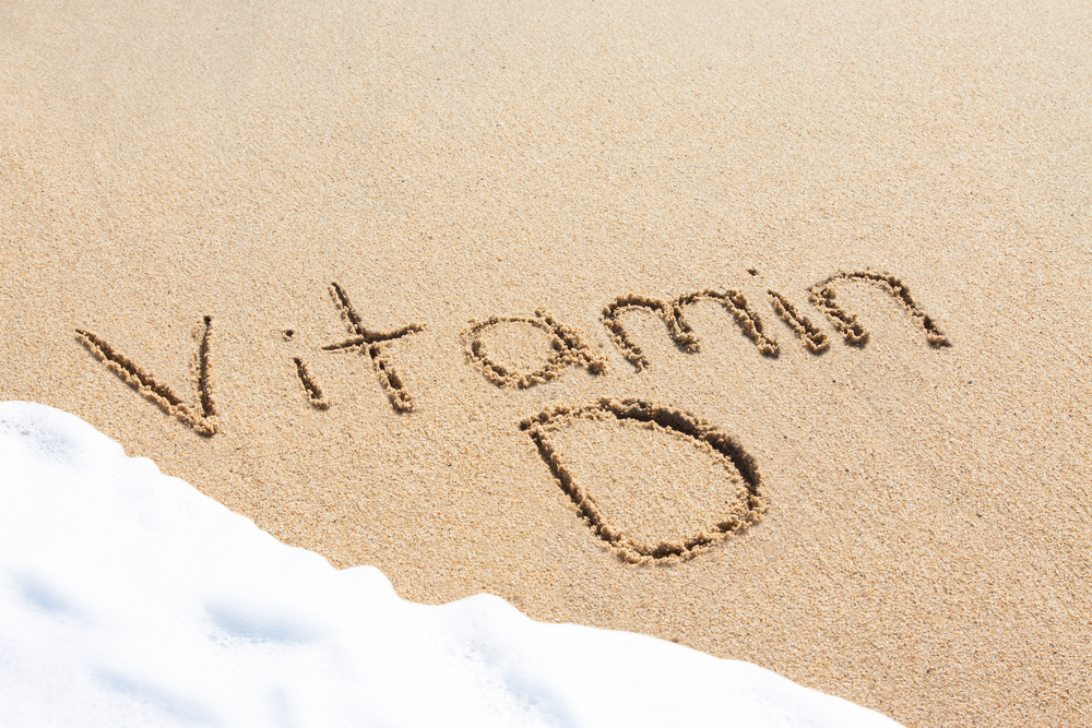 Vitamin D in the sand - image courtesy of Shutterstock