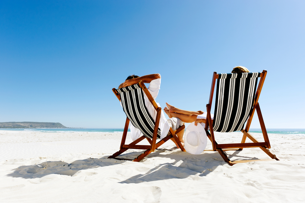 Deckchairs on a  beach - Image courtesy of Shutterstock