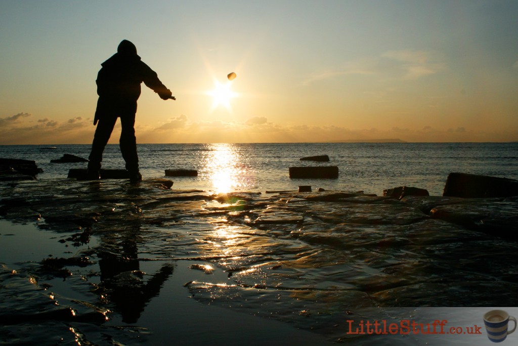 sunset at Kimmeridge Bay