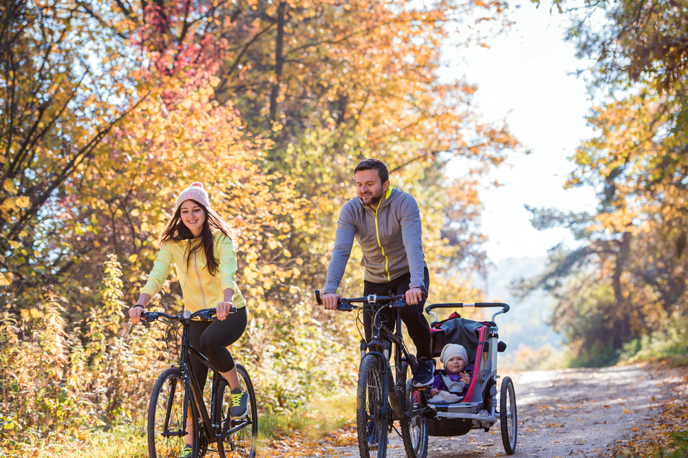 Family cycling image courtesy of Shutterstock