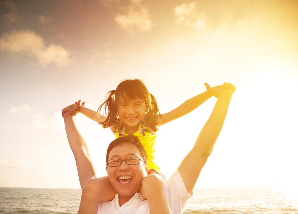 Gorgeously Happy Dad photo courtesy of Shutterstock