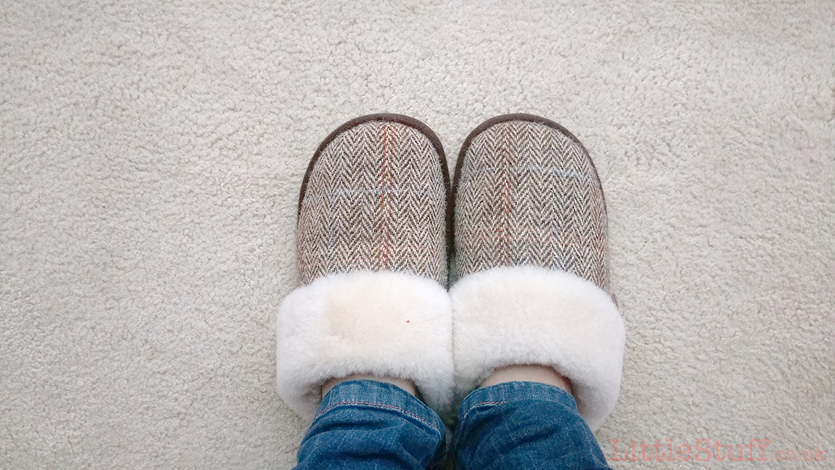 just sheepskin duchess mule slippers