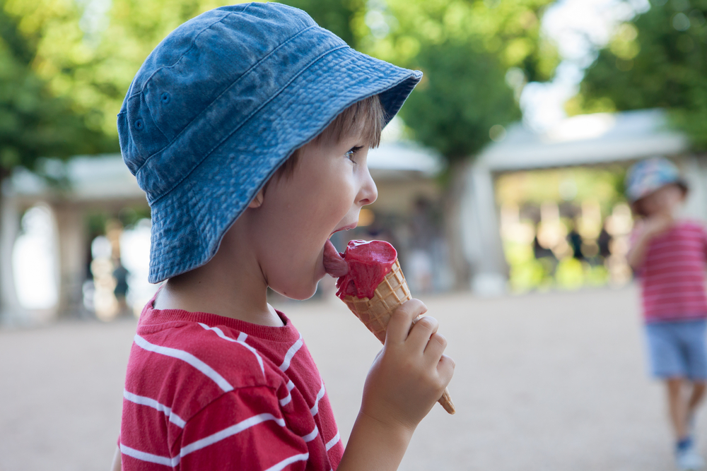 Boy eating ice cream image courtesy of Shutterstock