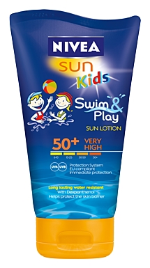Childrens sun lotion – Nivea’s Swim & Play