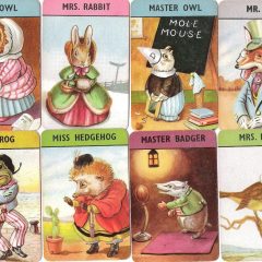 Pre-Christmas Shopping – Vintage Woodland Happy Families by Racey Helps.