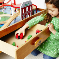 It’s The Annual ’12 Days of an ELC Christmas’! On the 1st Day… A Big City Wooden Rail Train Table!
