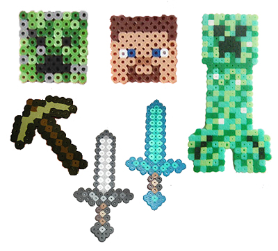 Hama Beads – Brilliant Minecraft Inspired Geek Craft!