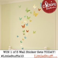 24hrs for five people to win £52 of fabulous Fabric Wall Sticker Sets each – Day 5 of our 10th Birthday Bash
