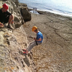 Rock Climbing and Abseiling in Dorset for our #GoProAdventures