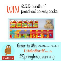 Win a £55 bundle of preschool activity books with #SpringIntoLearning
