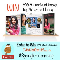 Win an inspiring £65 set of Recipe books by Ching-He Huang #SpringIntoLearning