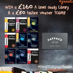 Win a complete £160 A-Level Study Bundle, plus a £50 Fatface Gift Card! #BackToSchoolBooks