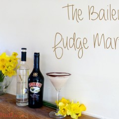 Easter Cocktails? I give you my Baileys Fudge Martini