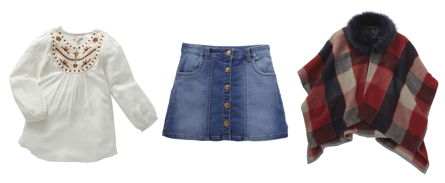 nutmeg denim skirt