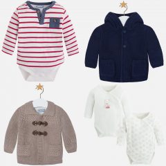 Oh the cutest newborn clothes – onesies and cardigans aplenty.