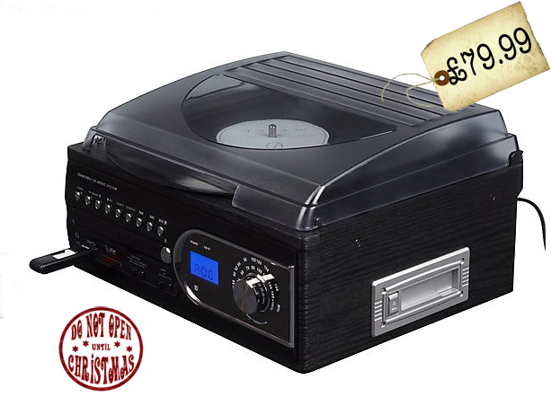 Record Player and CD Player System from Clas Ohlson #ChristmasGiftGuide -  LittleStuff