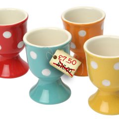 Spotted! No, Really – Retro Spotted Egg Cups!
