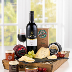 Gourmet Delights Cheese & Wine Hamper from Interflora : Fathers Day Gift Ideas