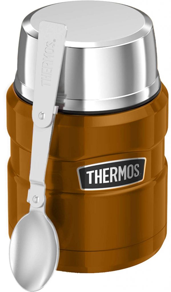 Spotted Copper Thermos Food Flask LittleStuff